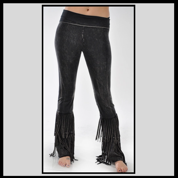 BOT01 Black Fringe Pants Lost and Found